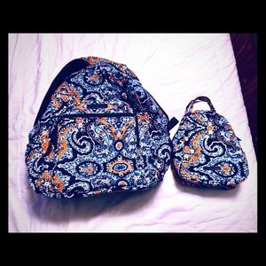 Vera Bradley Back Pack and Matching Lunch Bag